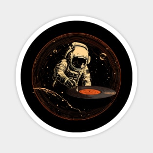 Astronaut Play Vinyl Record Magnet